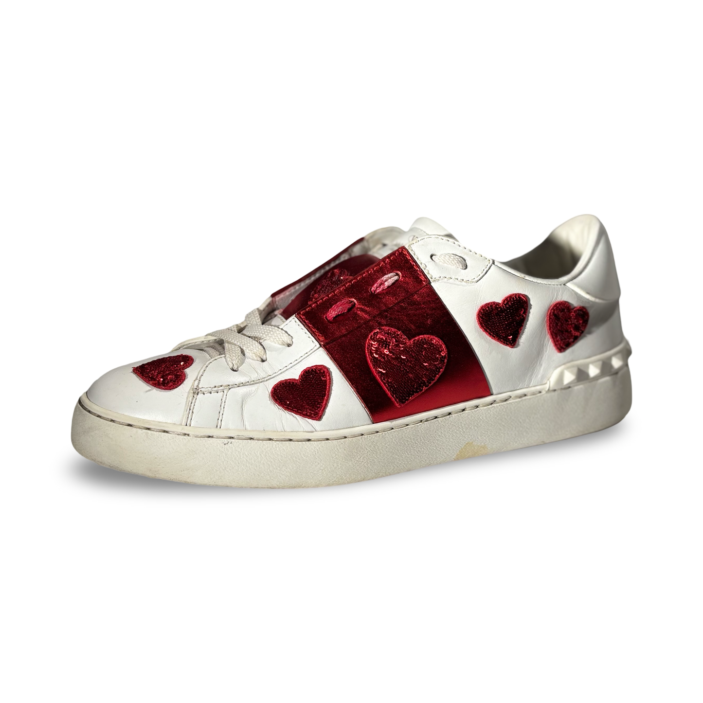 Valentino Open Metallic Red