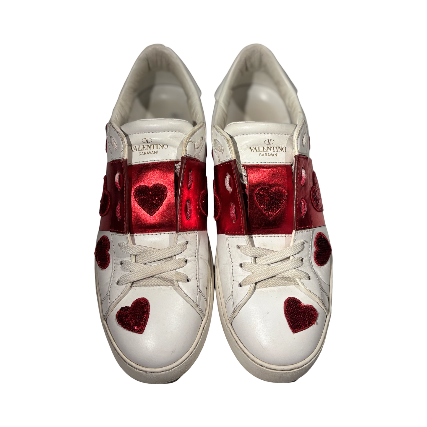 Valentino Open Metallic Red