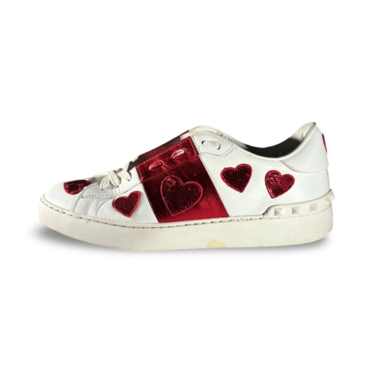 Valentino Open Metallic Red